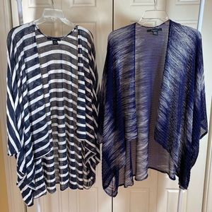 Cejon cover ups shrugs cardigan and a white tank